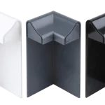 Black external edge corner (c/w fixings)